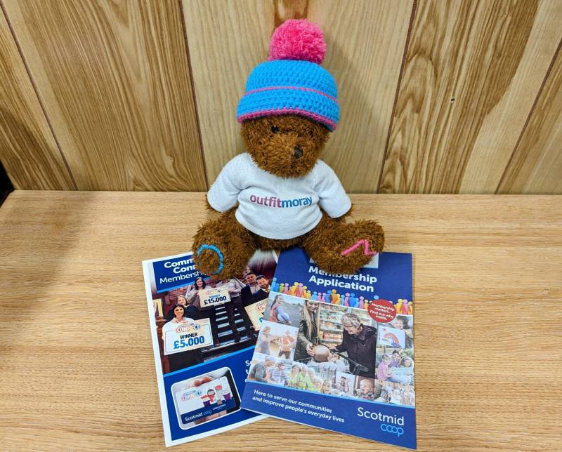 Belay with membership form Scotmid Connect for Outfit Moray