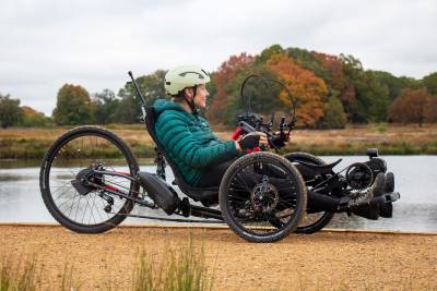 IceHandcycle Ice Trike for hire from Outfit Moray